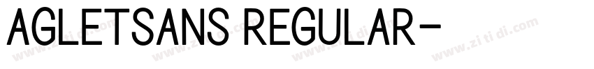 AgletSans Regular字体转换